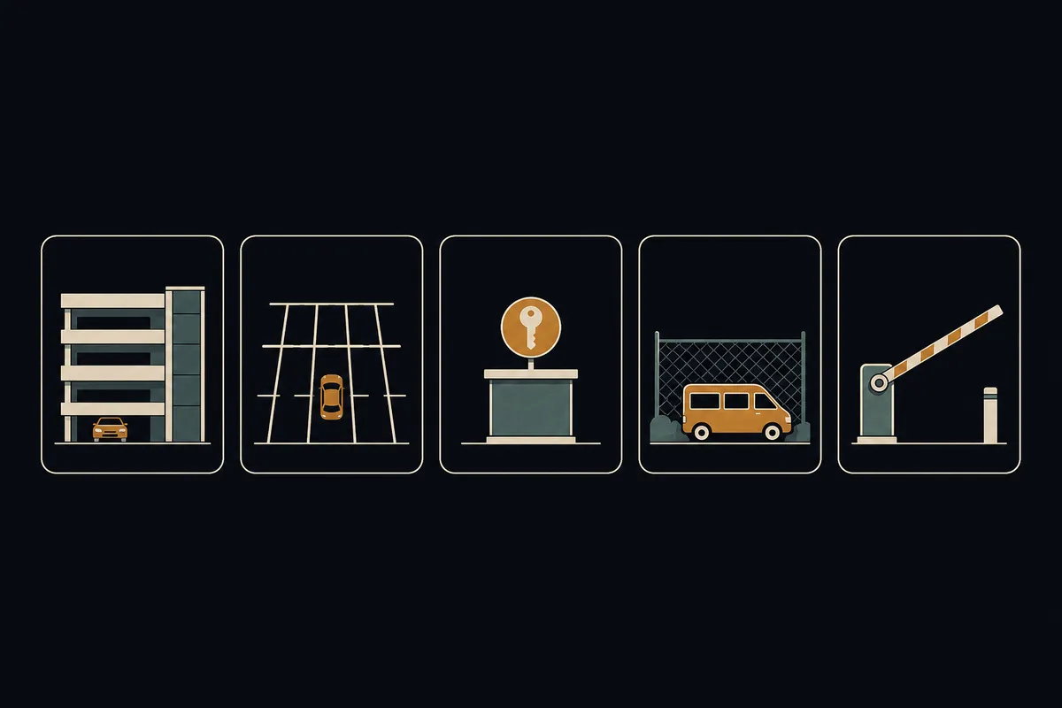 Airport parking lot types compared: economy, garage, valet, and off-airport