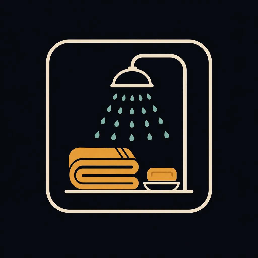 Showers available in airport lounges