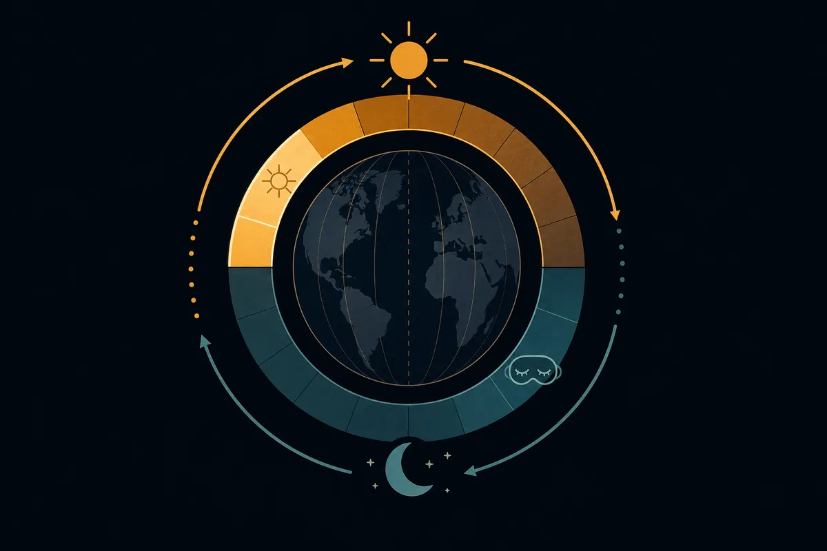 Timing light exposure and sleep across days to reset your body clock after a long flight